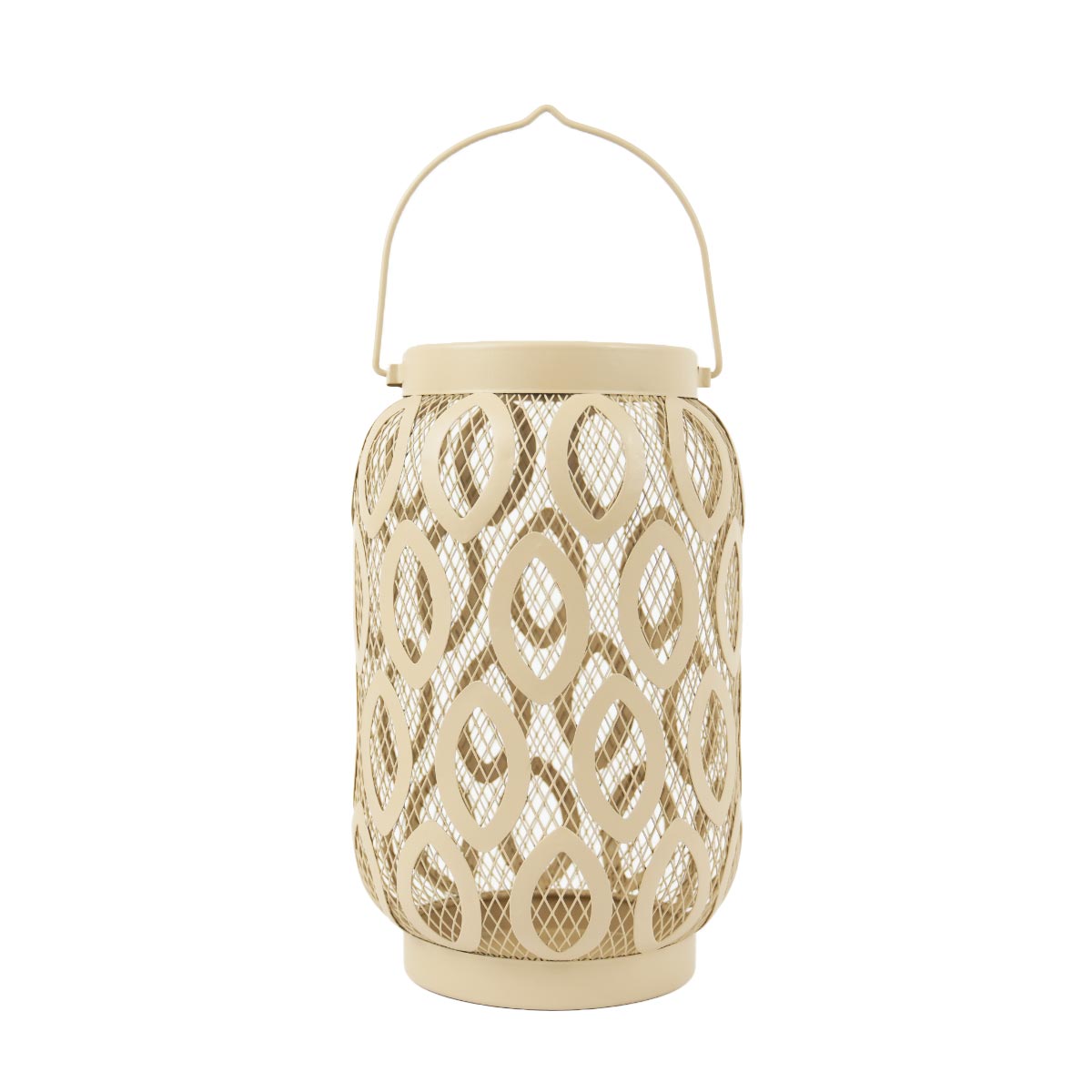 26cm Solar Metal Hanging Table Lantern, White, Warm White and Colour Changing LEDs