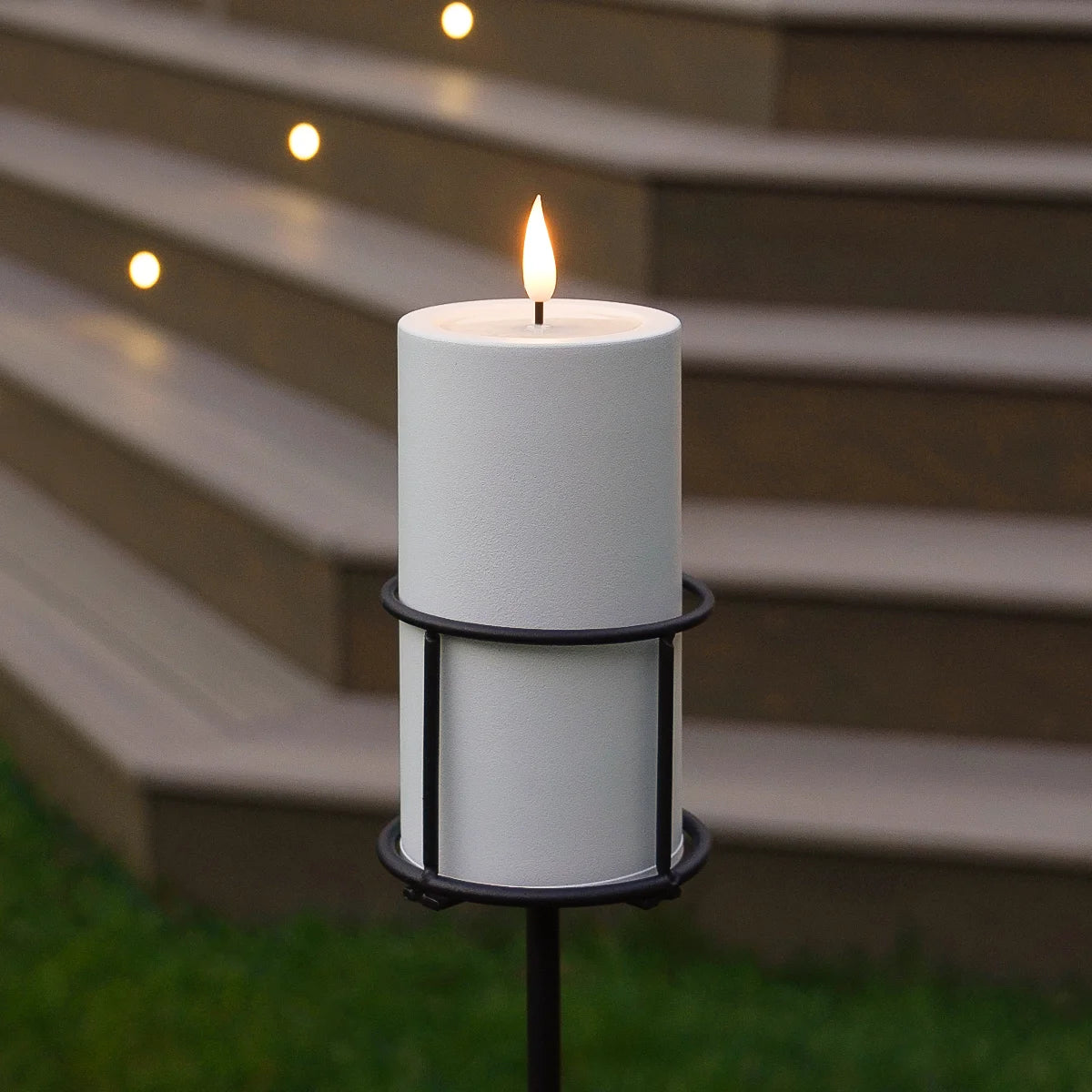 Metal Garden Stake for Outdoor Candle