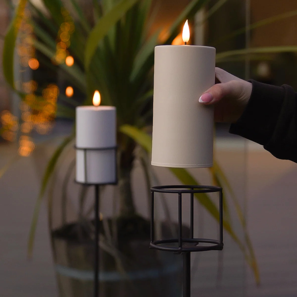 Metal Garden Stake for Outdoor Candle