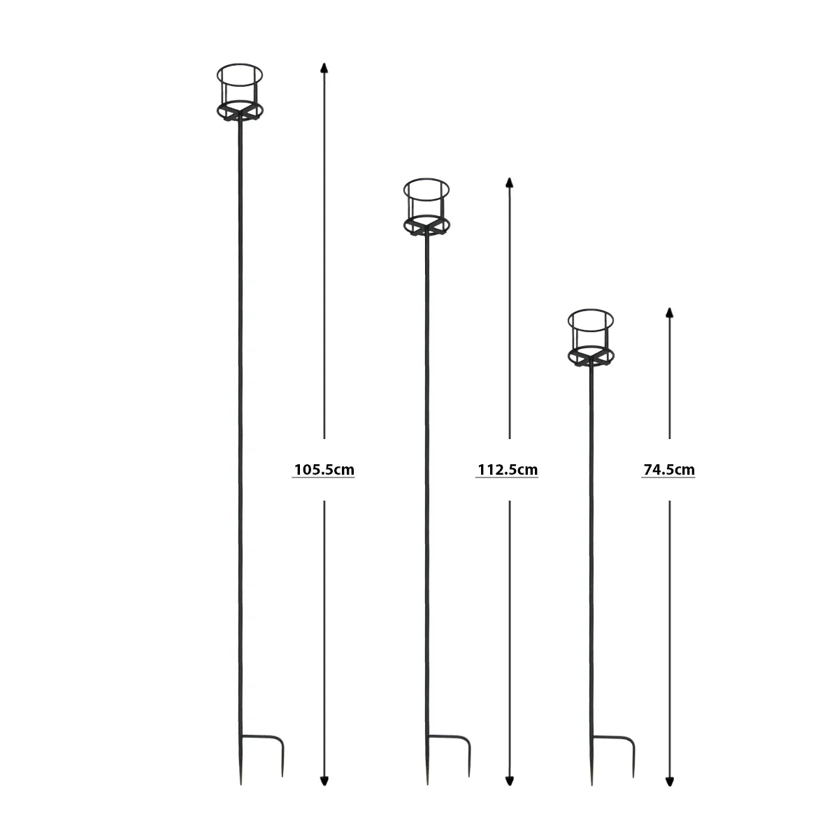 Metal Garden Stake for Outdoor Candle