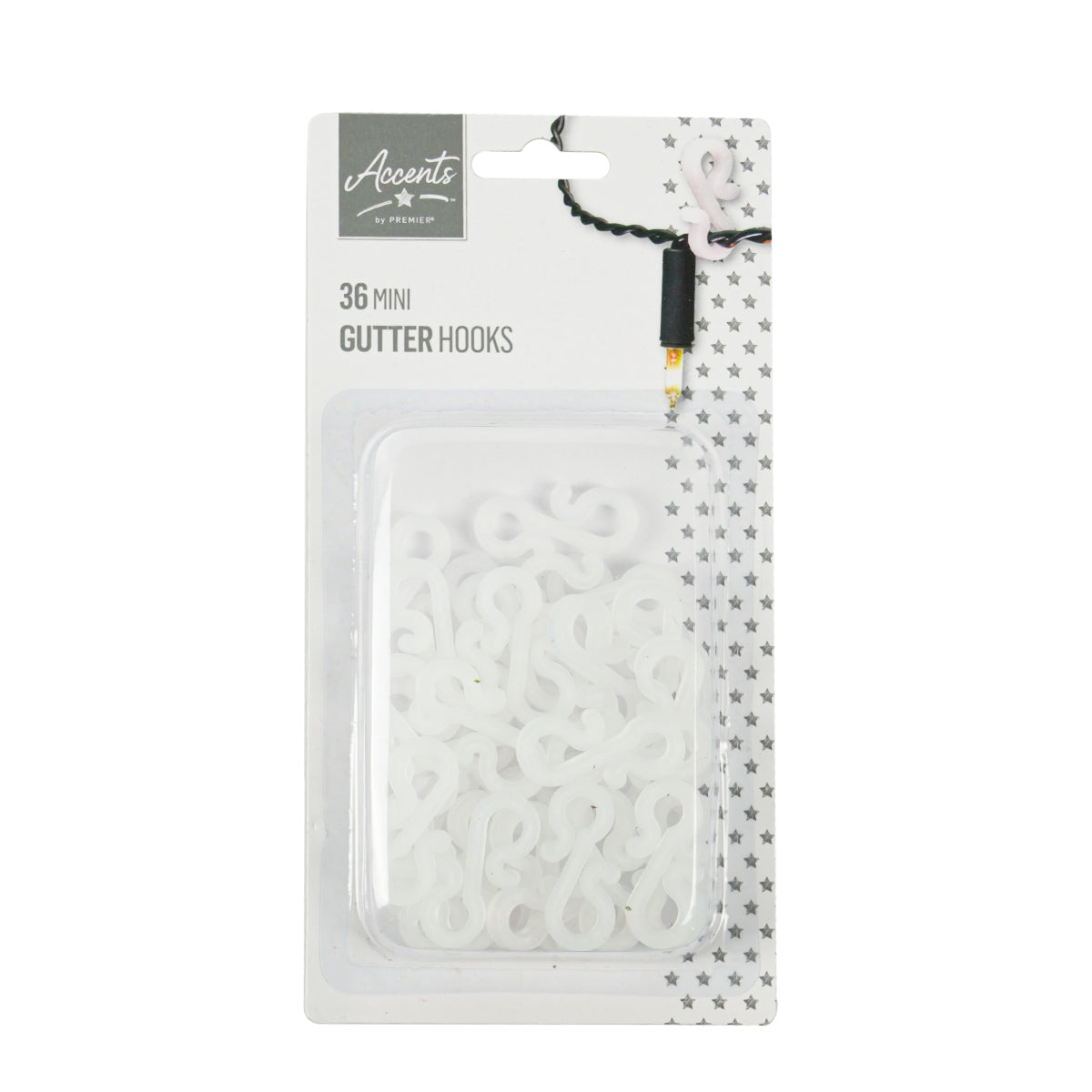 Mini Gutter Hooks, 36 Pack