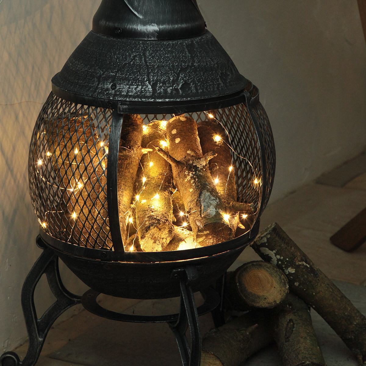 50 LED Battery Micro Outdoor Wire Lights 5m