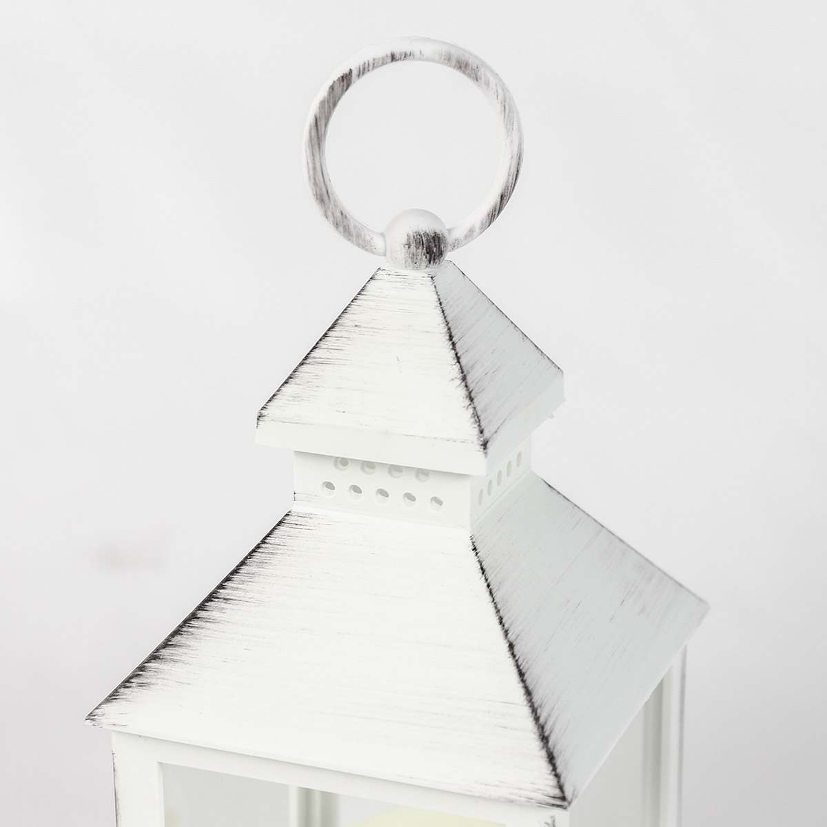 Outdoor Battery Flickering Candle Lantern, 24cm