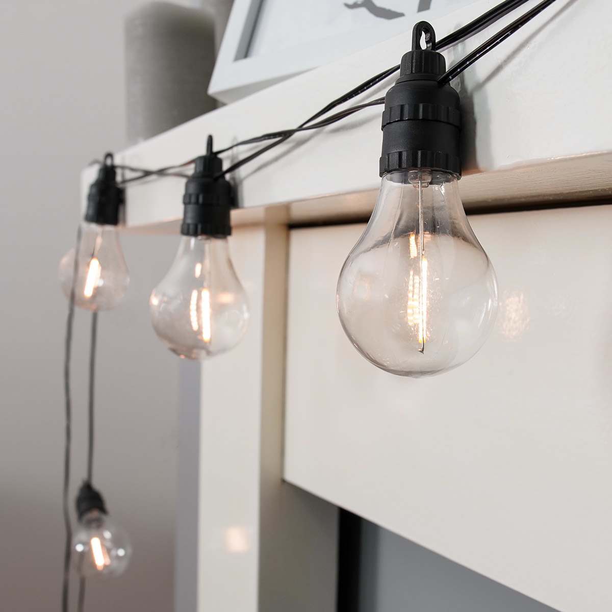 Battery Filament Effect Warm White LED Festoon Lights