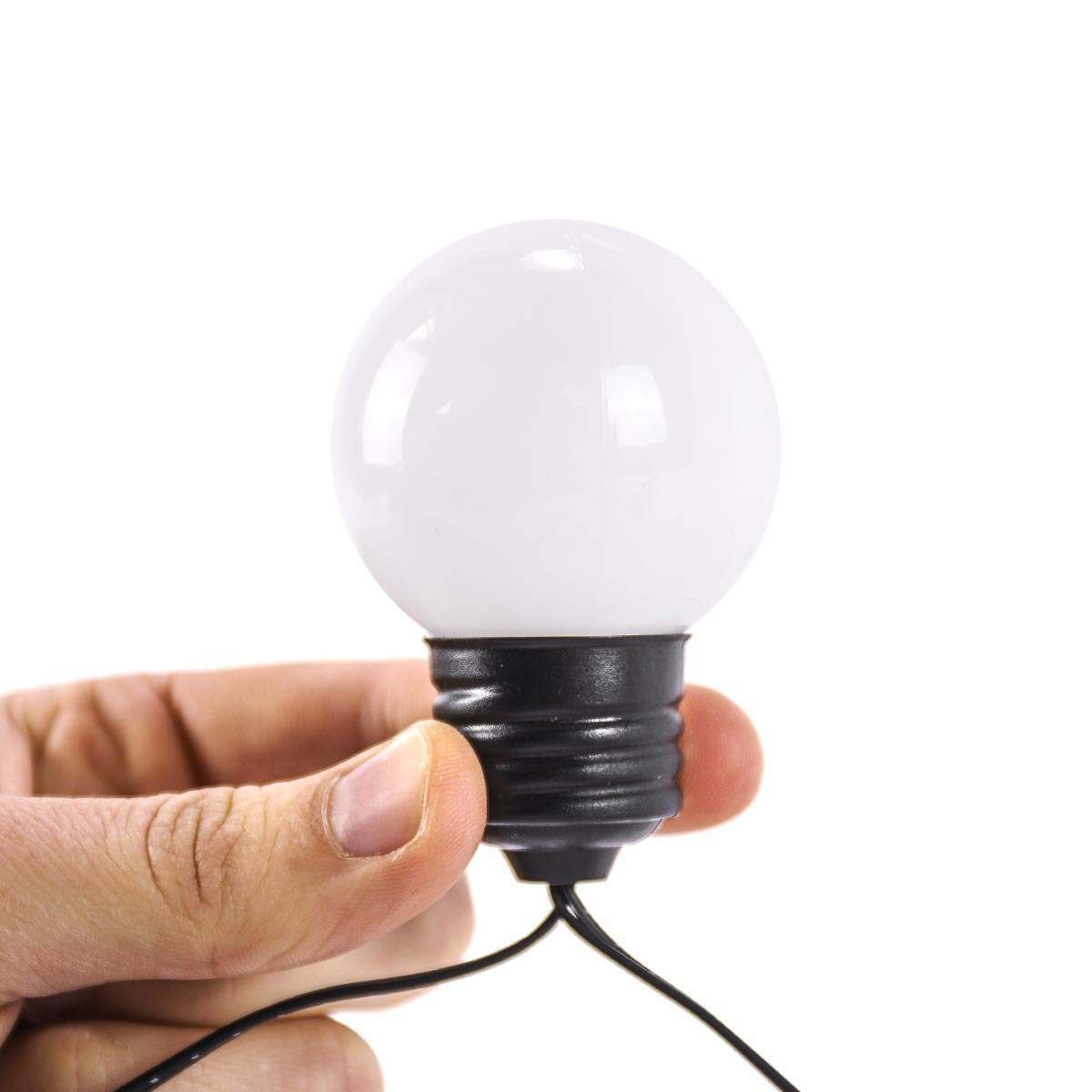 Outdoor Battery Frosted Bulb Festoon Lights
