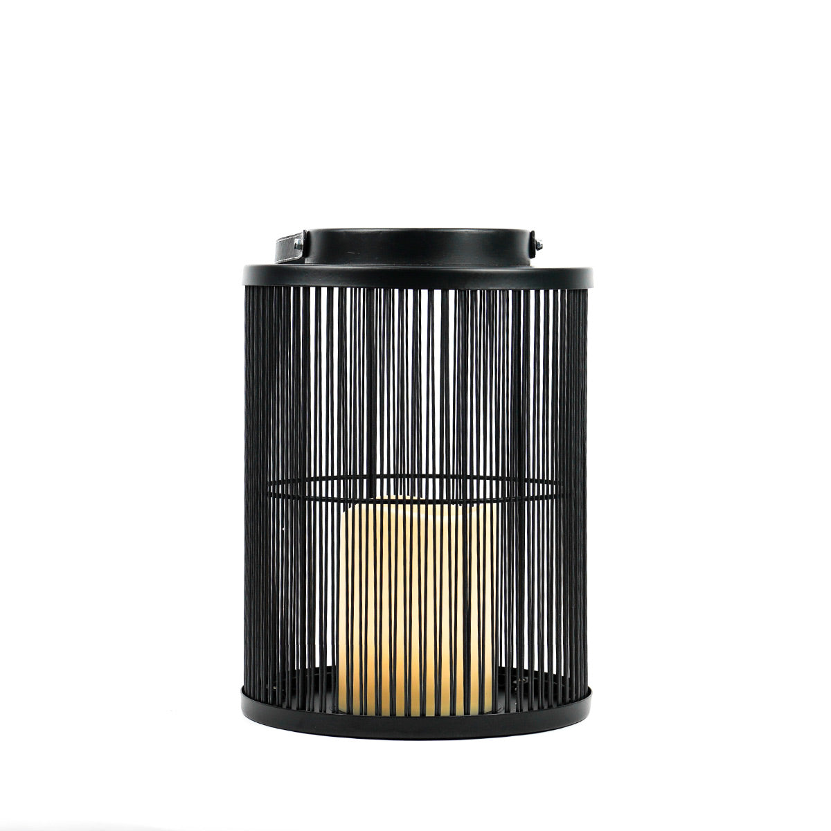 Indoor & Outdoor Battery Alta Candle Lantern, Black