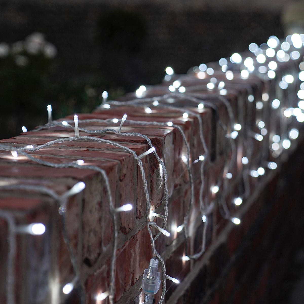 ConnectGo® Outdoor Fairy Lights, Connectable, Clear Cable