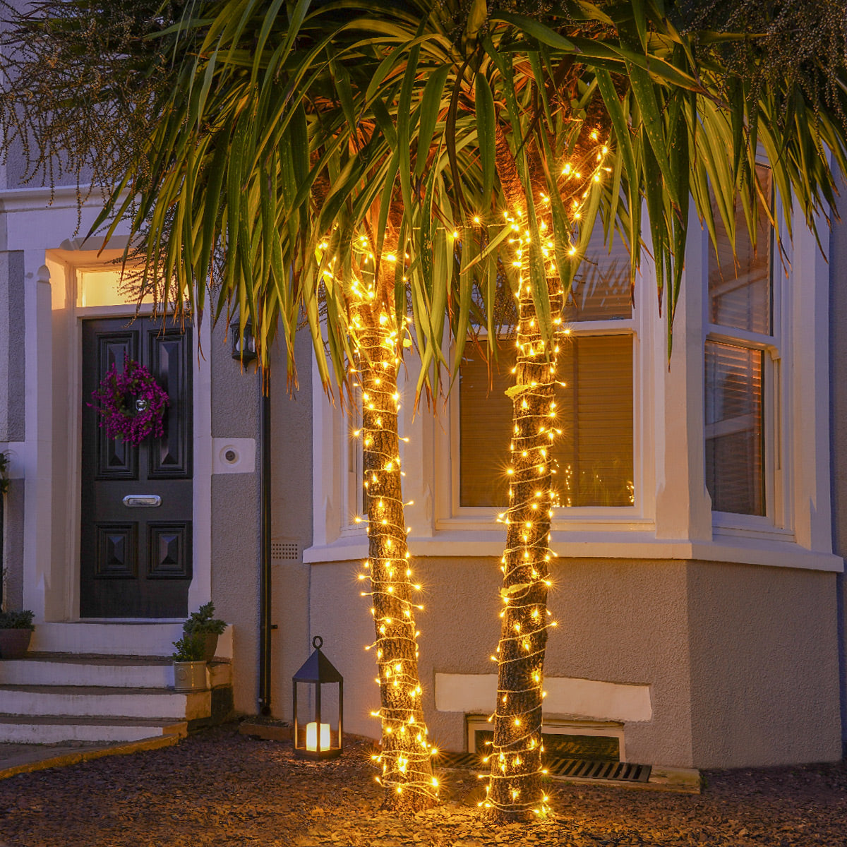 ConnectGo® Outdoor Fairy Lights, Connectable, Clear Cable