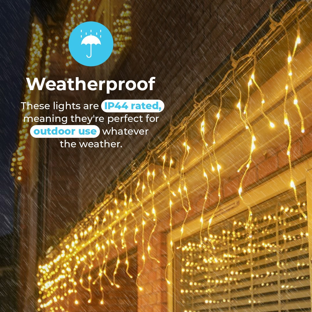 ConnectGo® Icicle Light, Connectable, Clear Cable