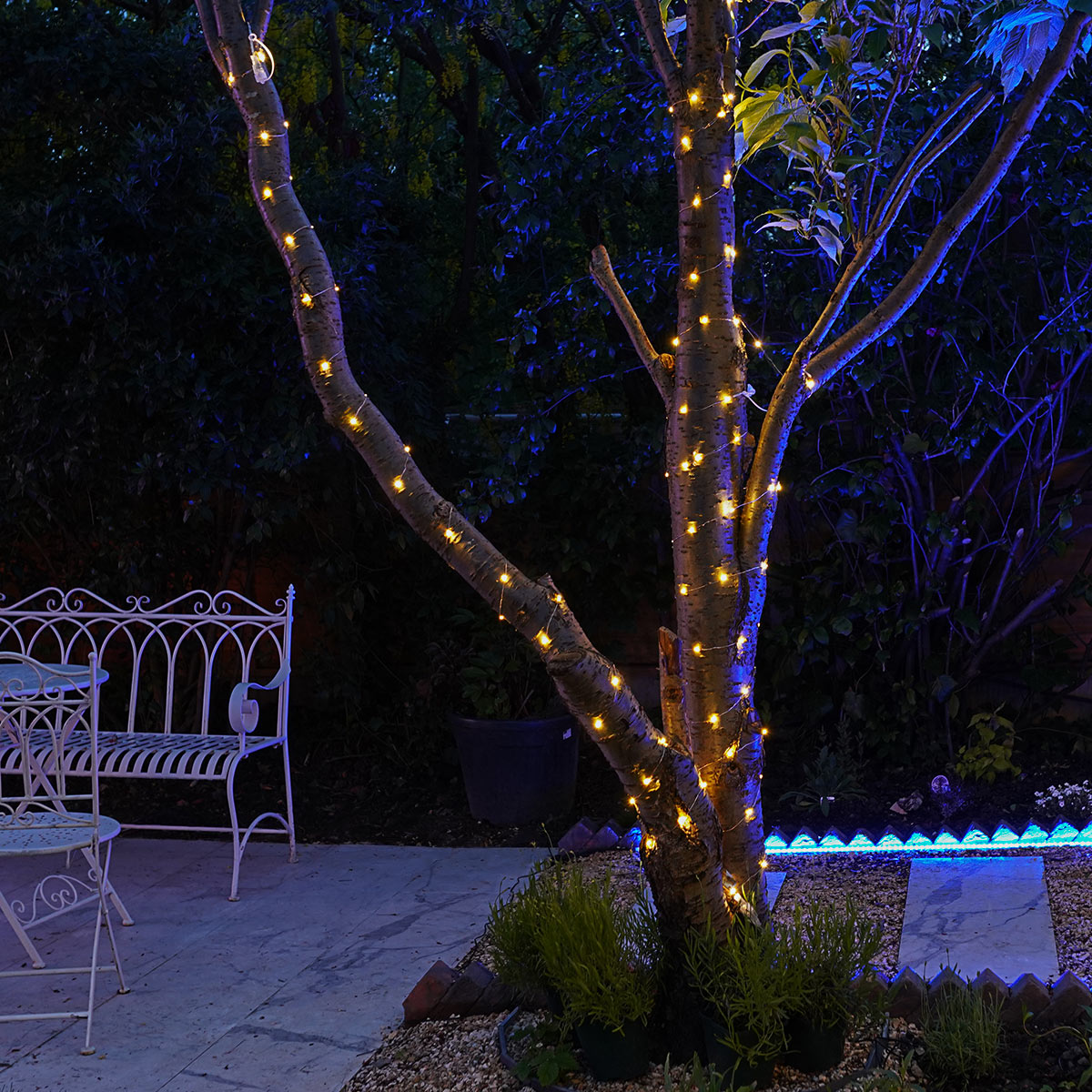 ConnectGo® Outdoor Micro Lights Connectable Warm White