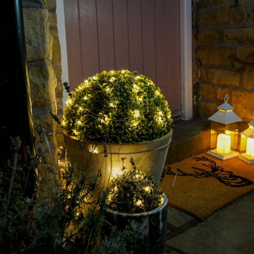 ConnectGo® Outdoor Micro Lights Connectable Warm White