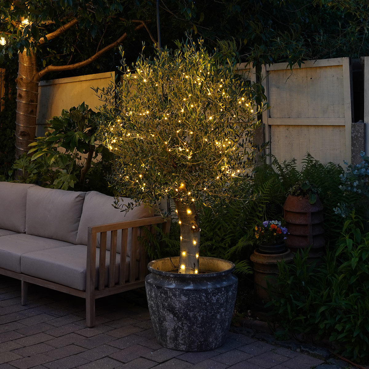 ConnectGo® Outdoor Micro Lights Connectable Warm White