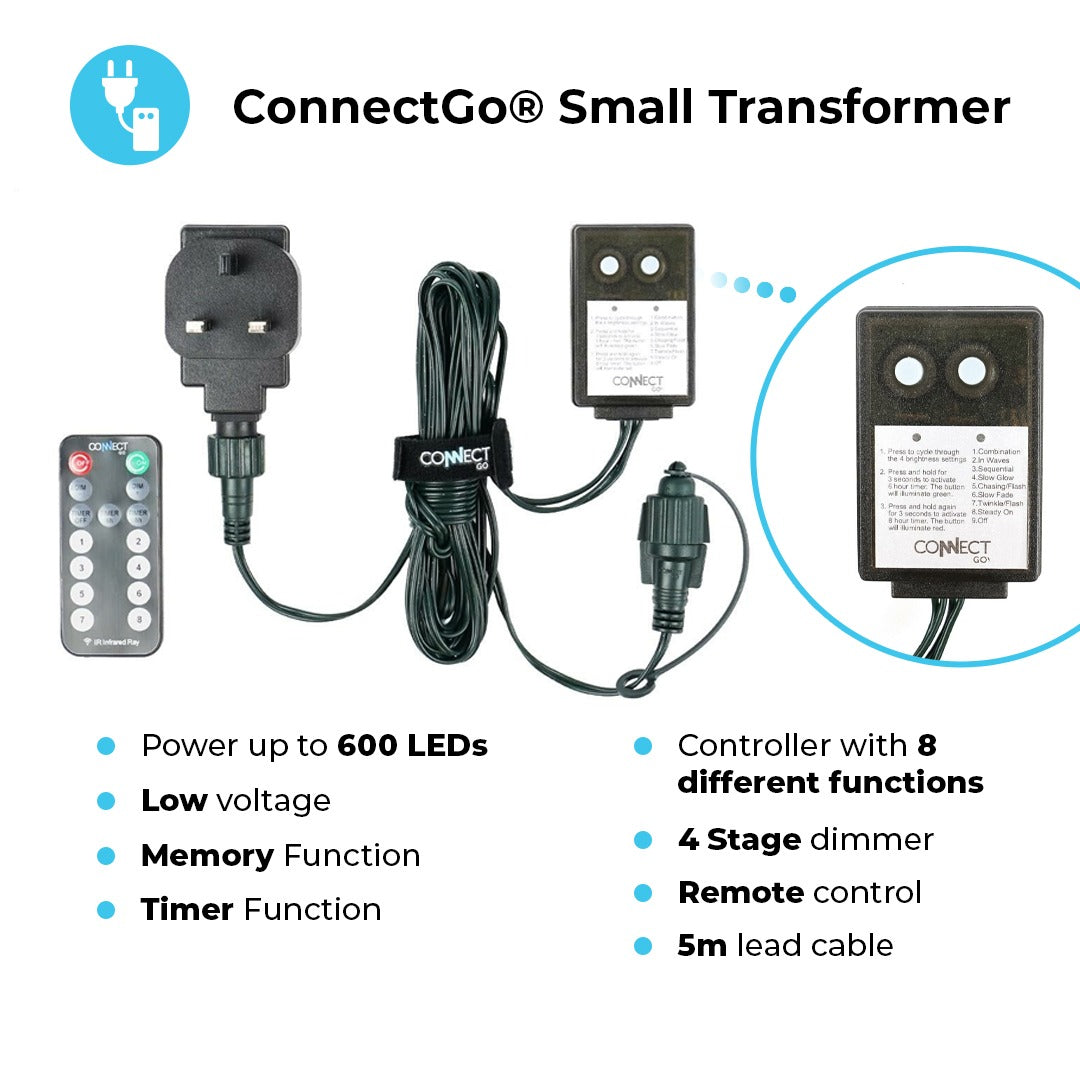 ConnectGo® Outdoor Micro Lights Connectable Warm White