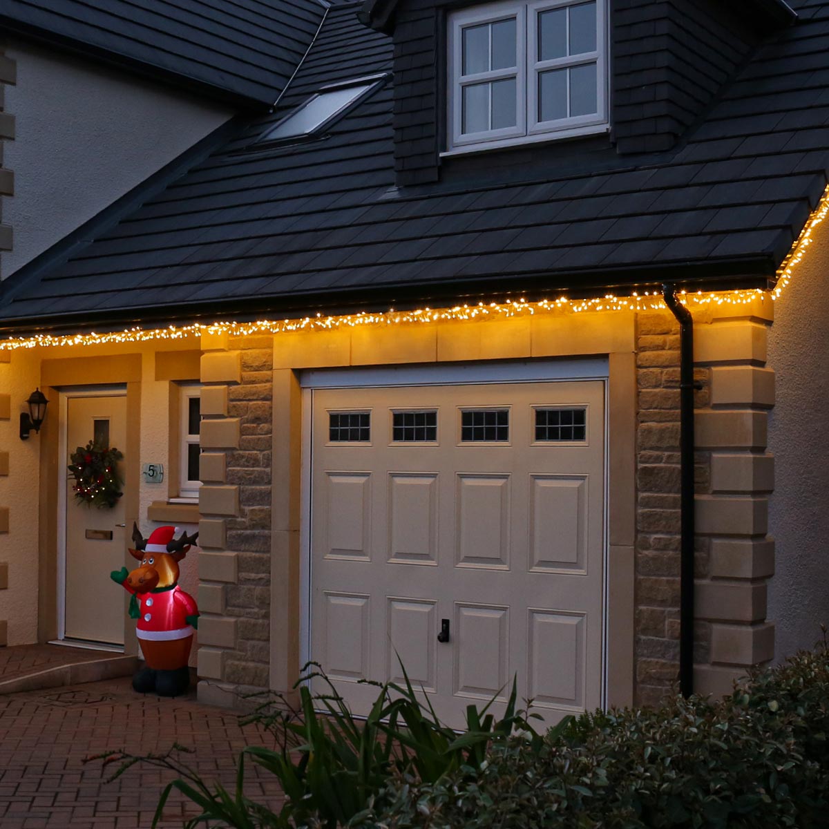 ConnectGo® Outdoor LED Cluster Lights, Connectable, Clear Cable