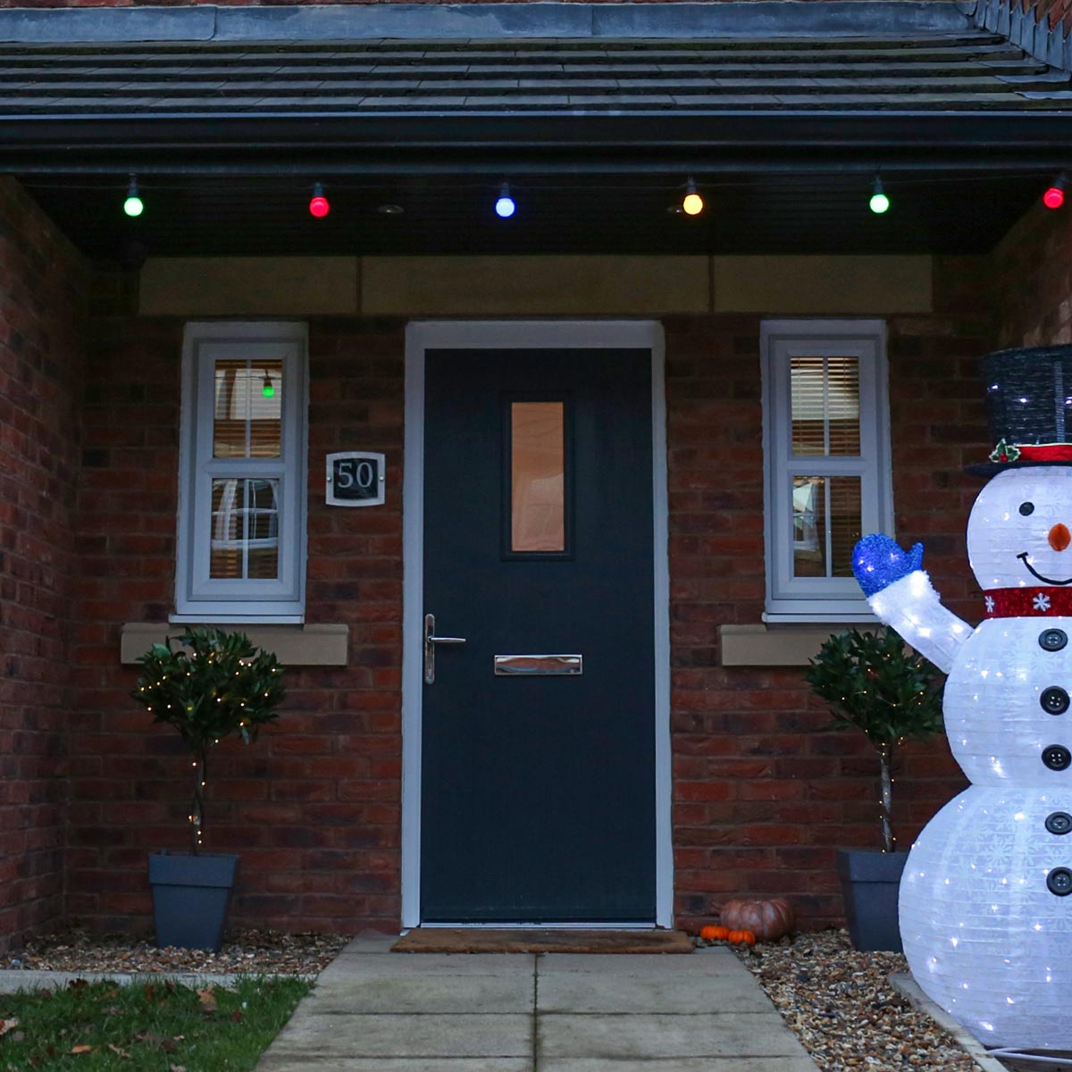 ConnectGo® Festoon Lights, Connectable, Frosted LED Bulbs