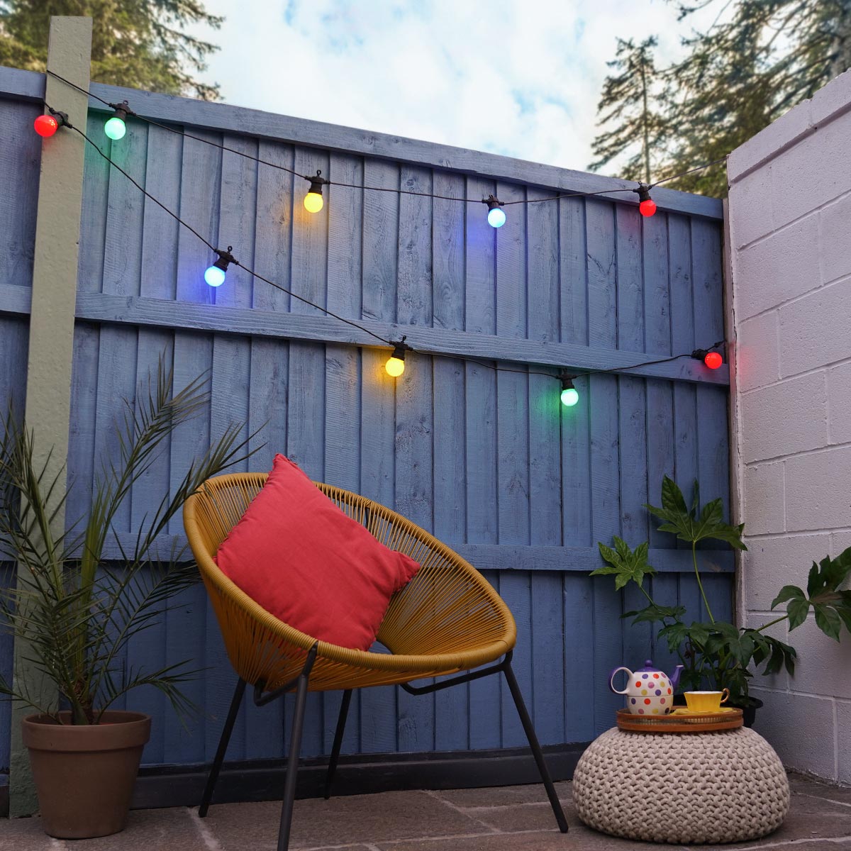 ConnectGo® Festoon Lights, Connectable, Frosted LED Bulbs