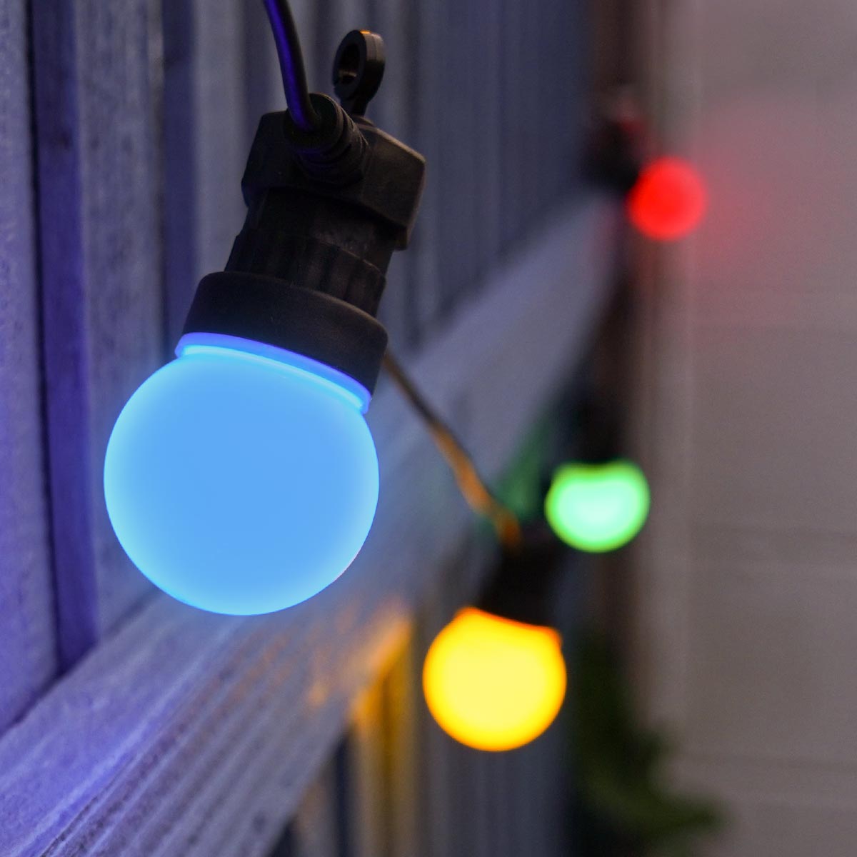 ConnectGo® Festoon Lights, Connectable, Frosted LED Bulbs