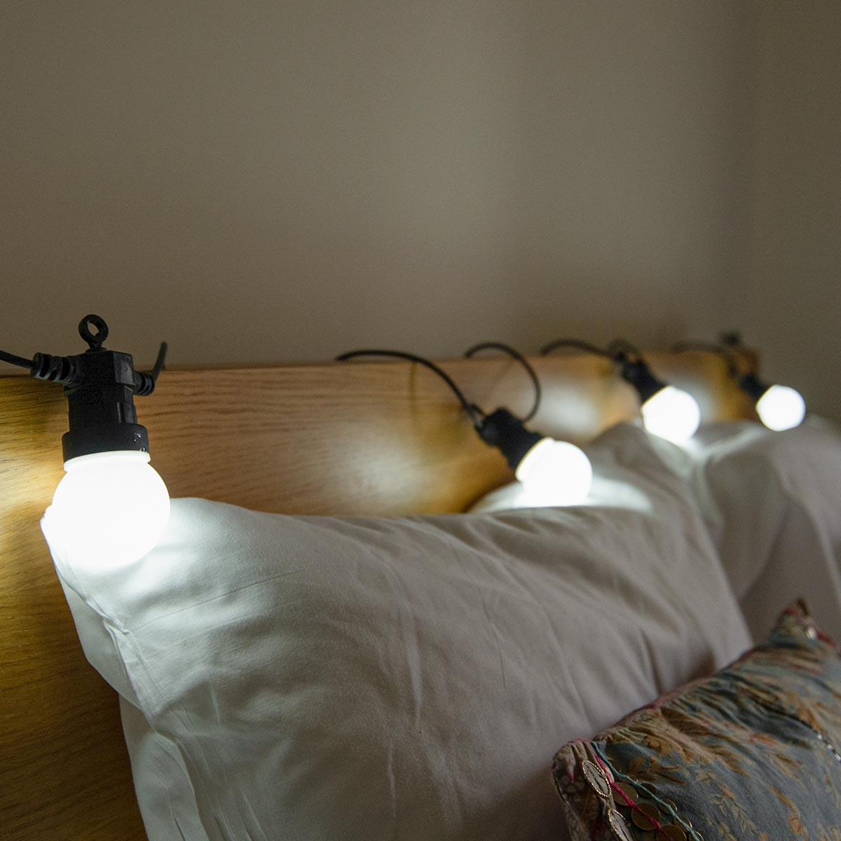 ConnectGo® Festoon Lights, Connectable, Frosted LED Bulbs