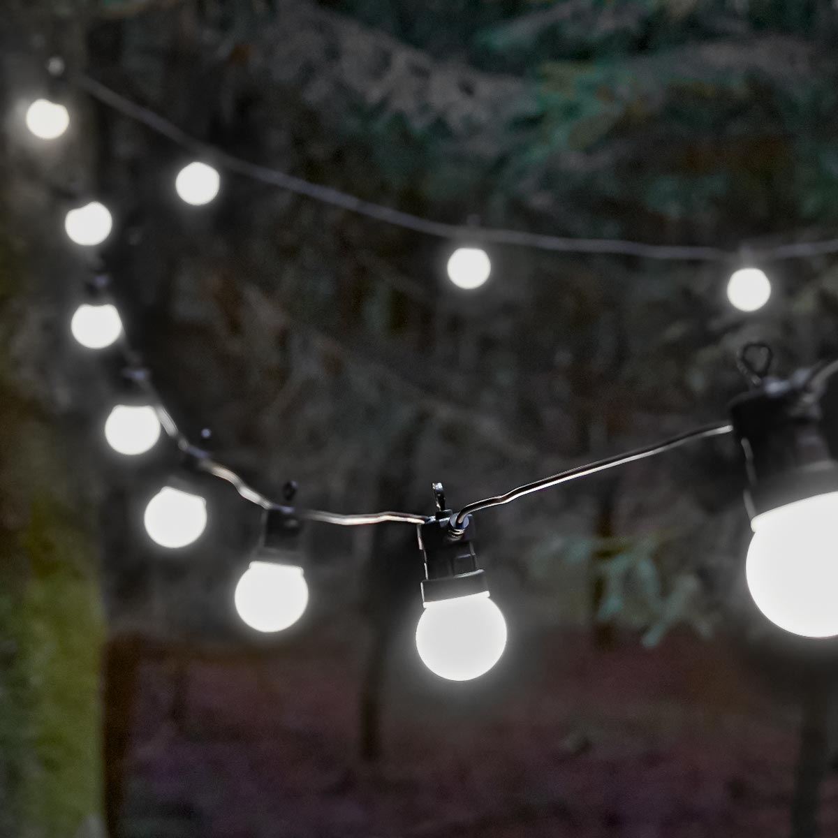 ConnectGo® Festoon Lights, Connectable, Frosted LED Bulbs