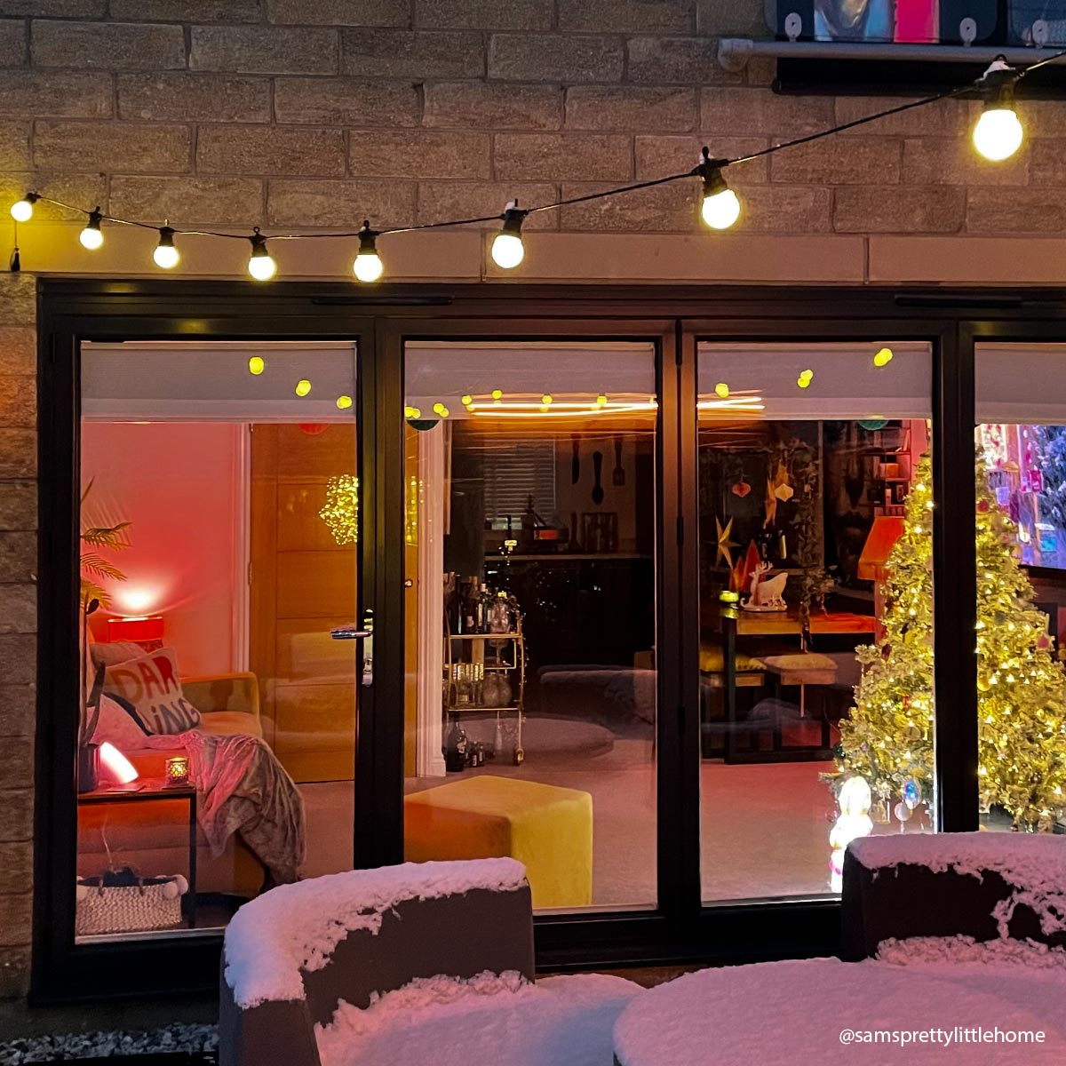 ConnectGo® Festoon Lights, Connectable, Frosted LED Bulbs