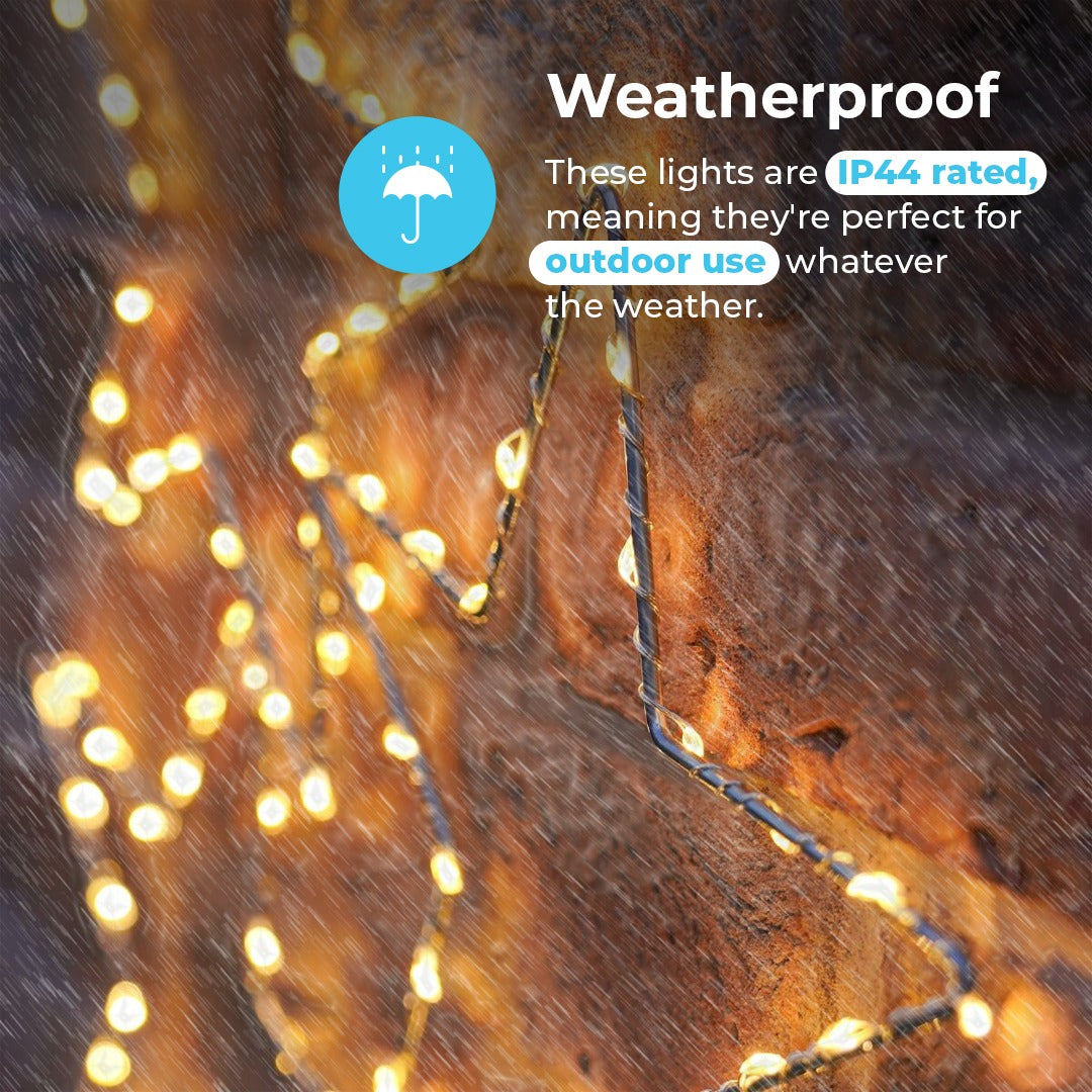 ConnectGo® 43cm Connectable Warm White LED Outdoor Wire Star Light