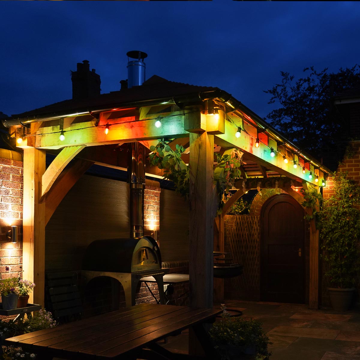 G50 Multi Coloured Caps for CP064 and CG061 Festoon Lights, 10 Pack