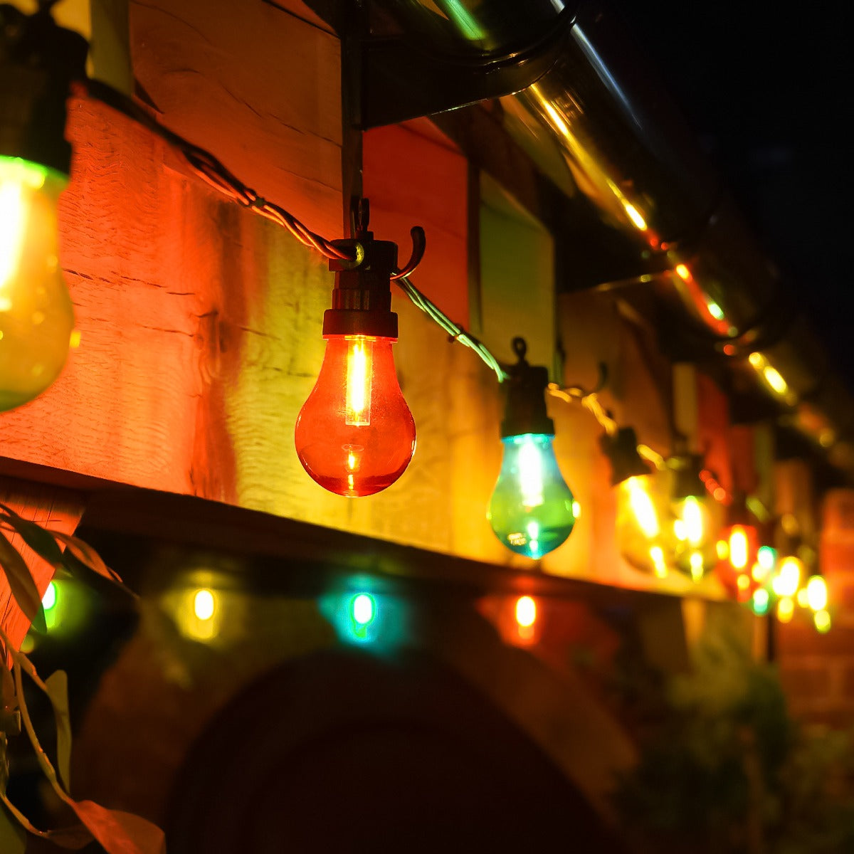 A60 Multi Coloured Caps for CP071 and CG062 Festoon Lights, 10 Pack