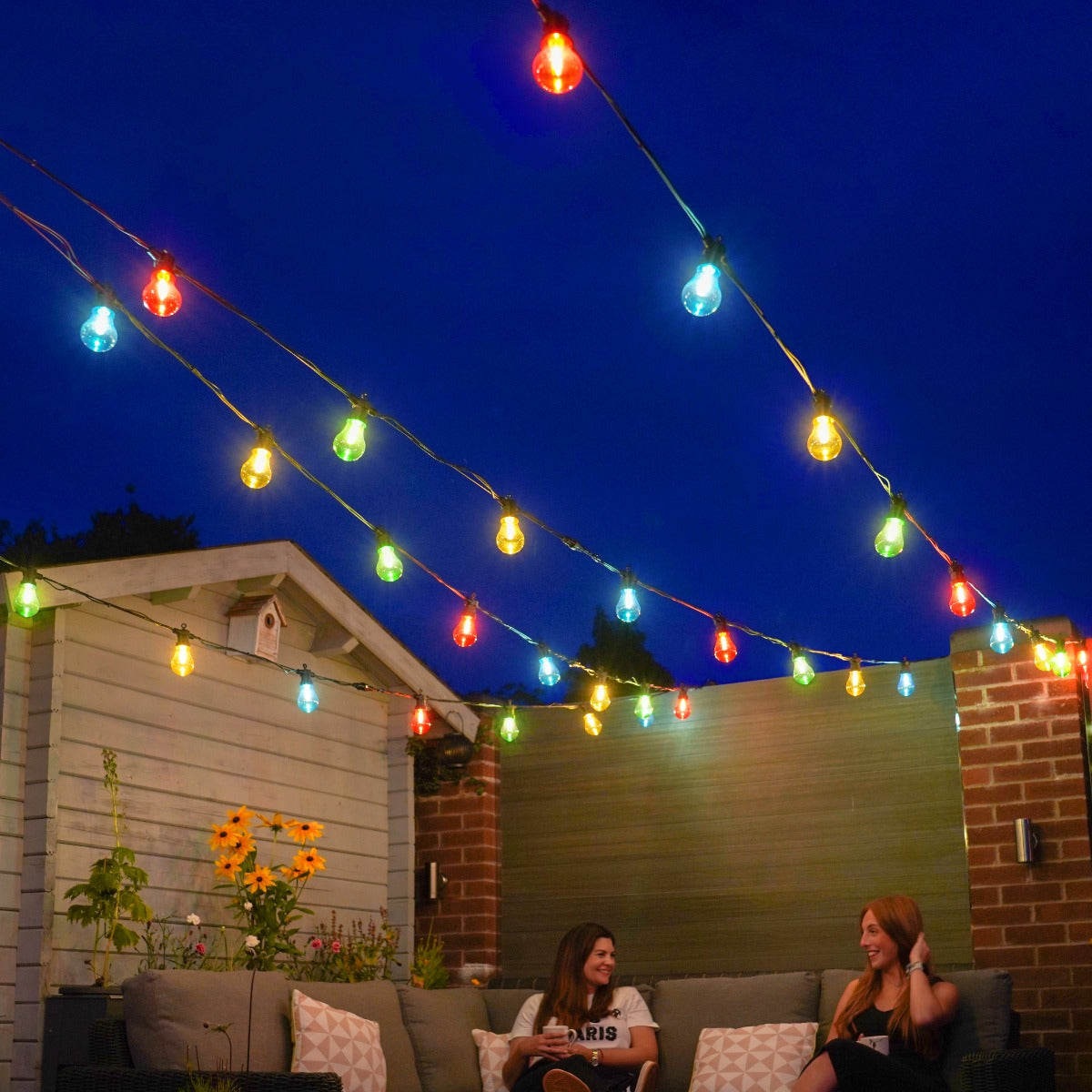 A60 Multi Coloured Caps for CP071 and CG062 Festoon Lights, 10 Pack