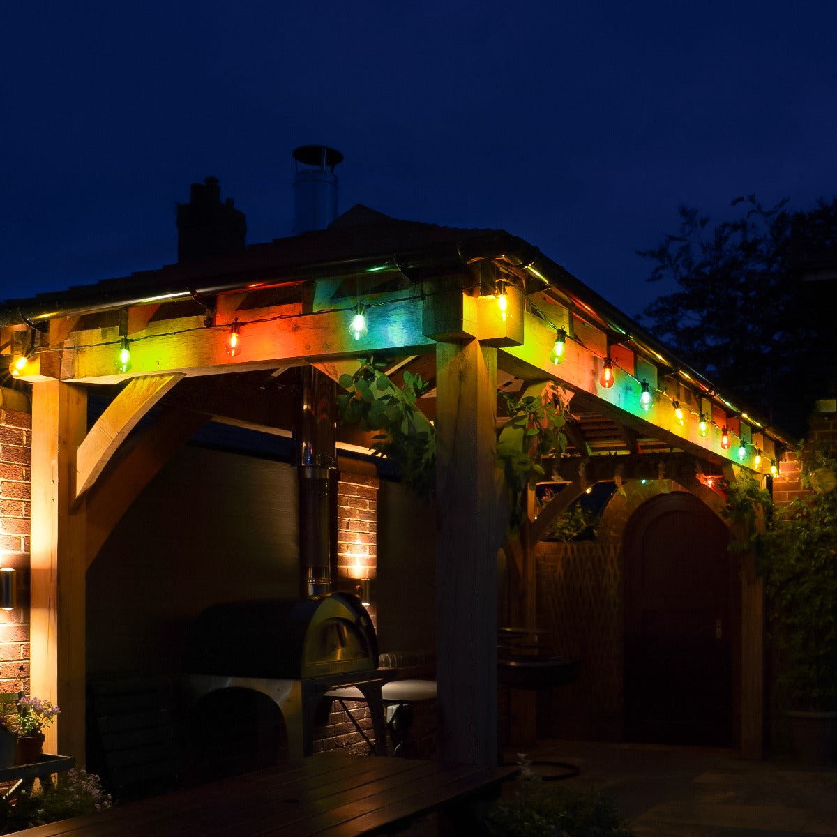 A60 Multi Coloured Caps for CP071 and CG062 Festoon Lights, 10 Pack