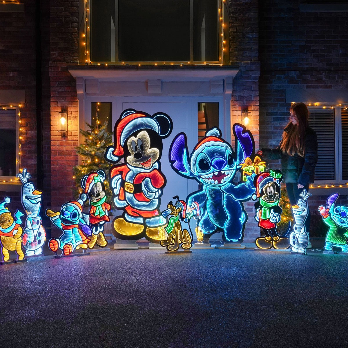 63cm Outdoor ©Disney Christmas Decoration Infinity Mirror Olaf