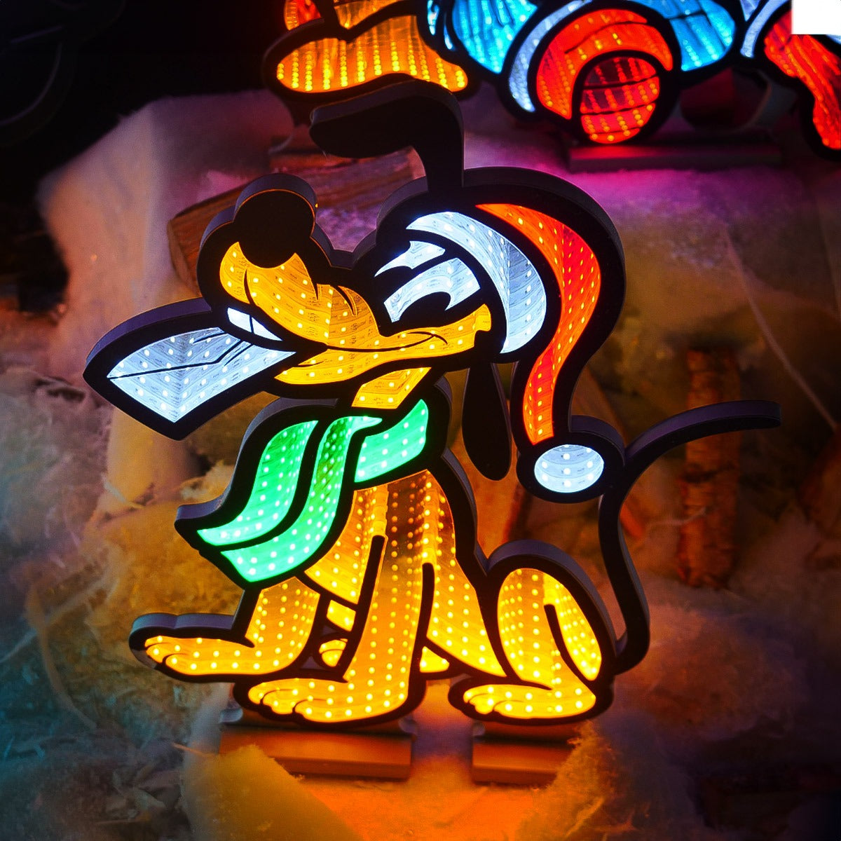 60cm Outdoor ©Disney Christmas Decoration Infinity Mirror Light Pluto