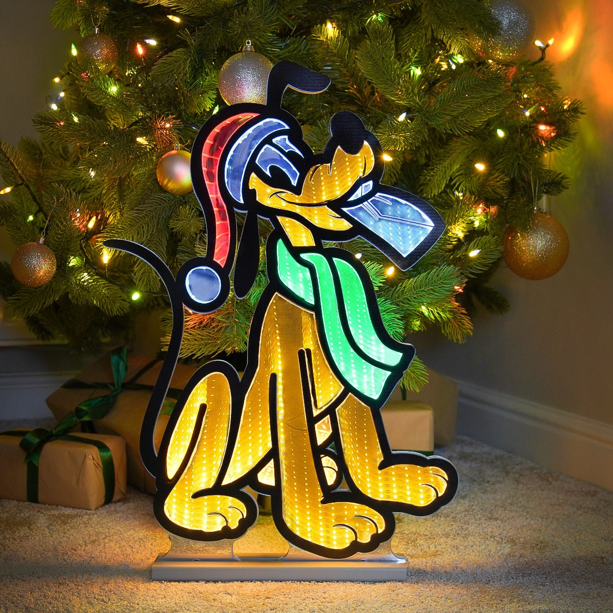 60cm Outdoor ©Disney Christmas Decoration Infinity Mirror Light Pluto