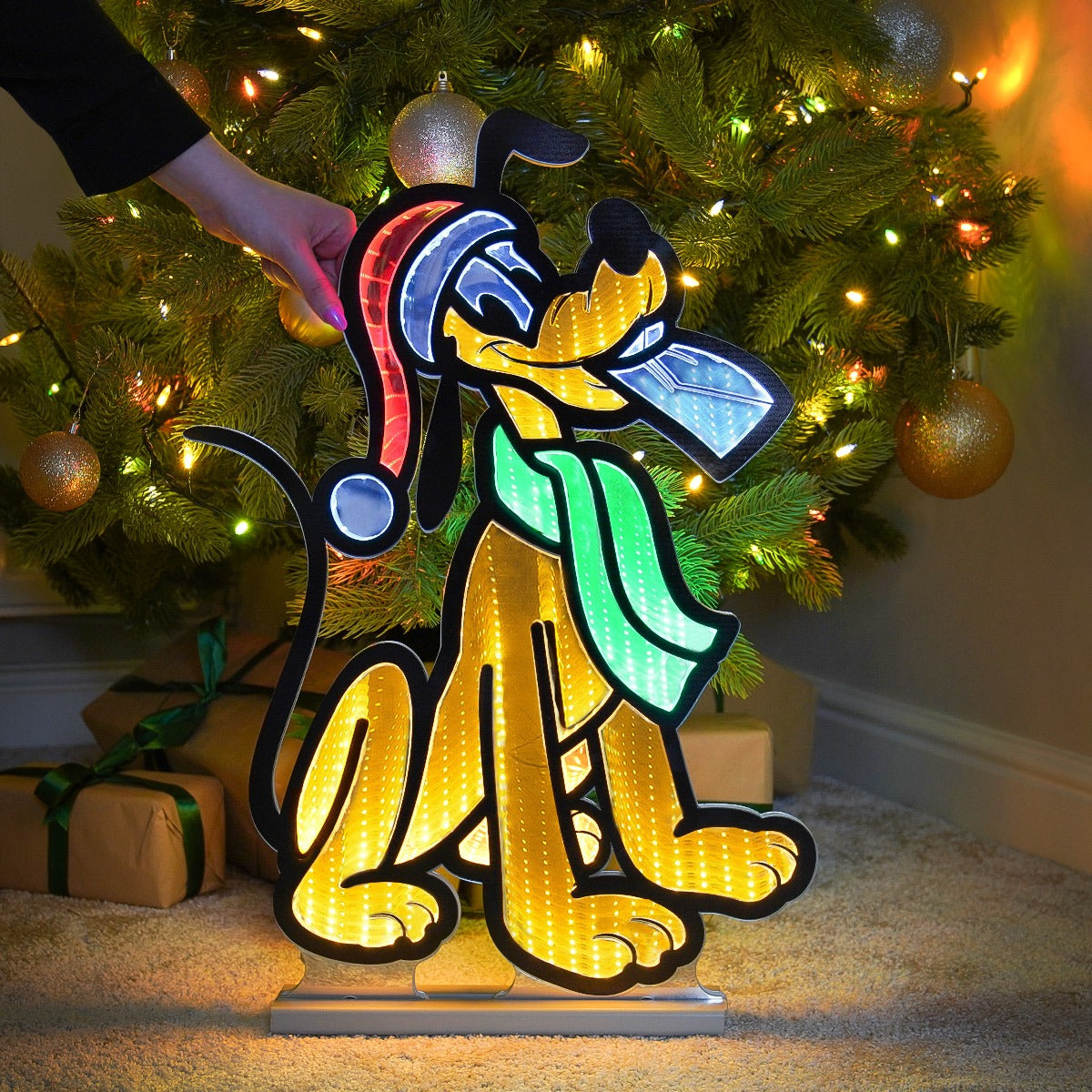 60cm Outdoor ©Disney Christmas Decoration Infinity Mirror Light Pluto