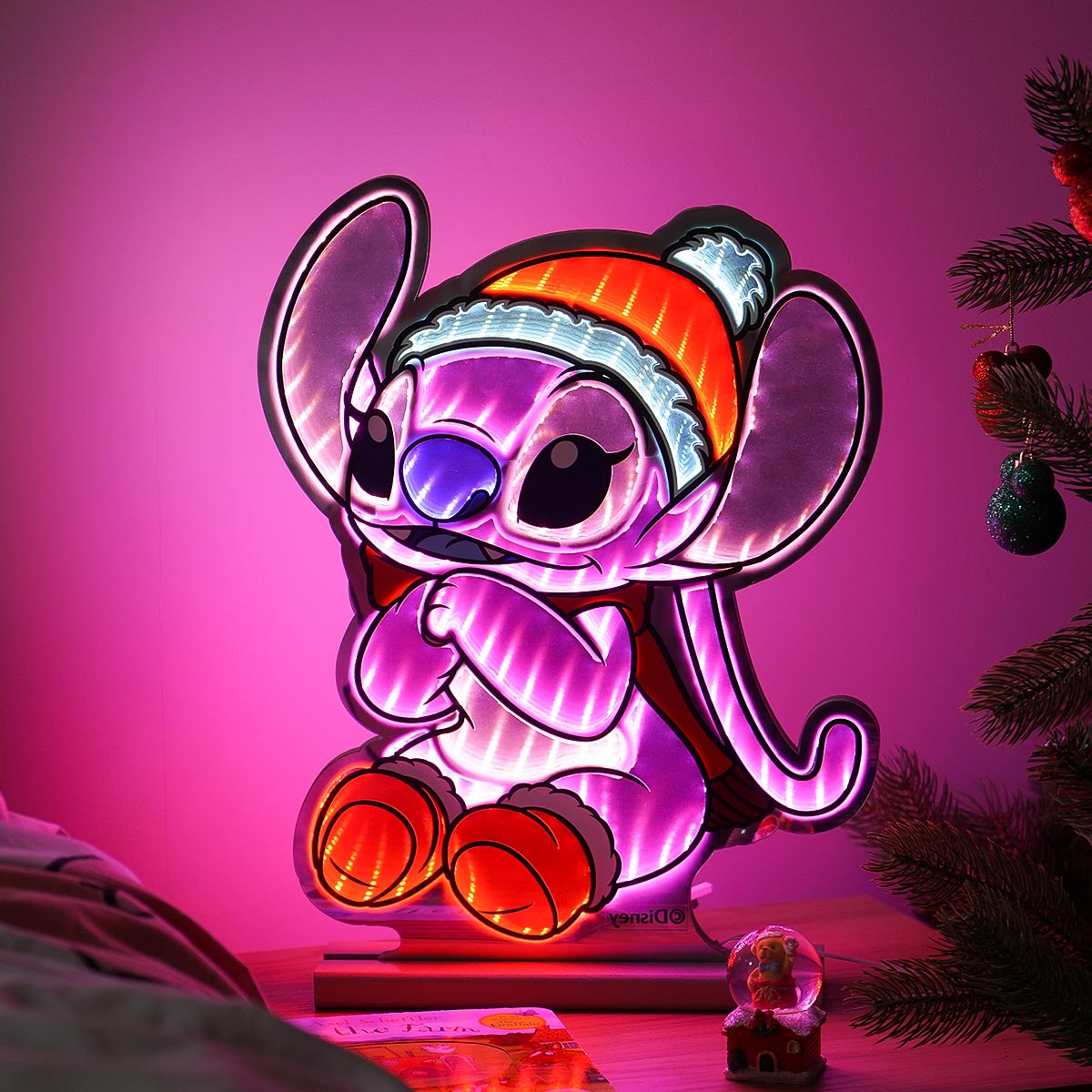40cm ©Disney Lilo & Stitch Infinity Christmas Light Angel