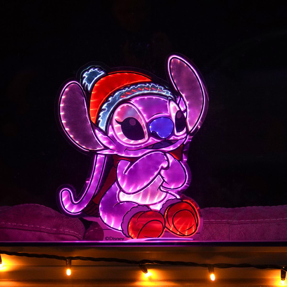 40cm ©Disney Lilo & Stitch Infinity Christmas Light Angel
