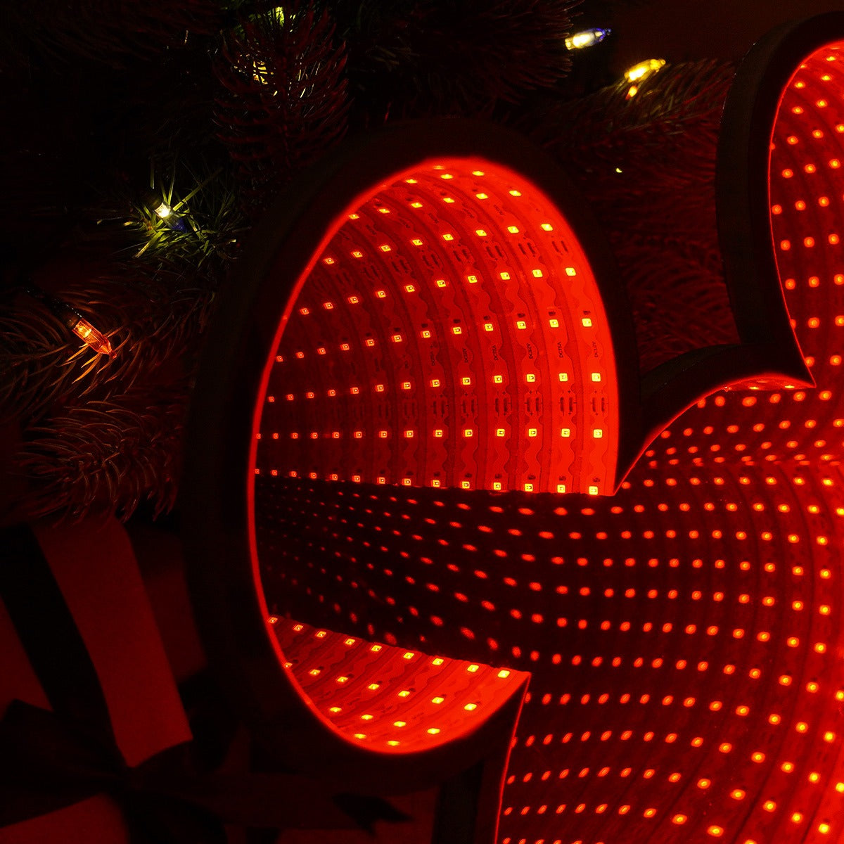 40cm ©Disney Mickey Mouse Ears Infinity Mirror Light Red