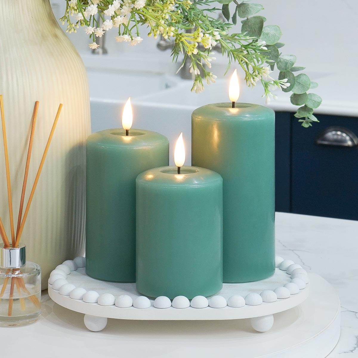 Ember™ Signature Sage Green LED Candle