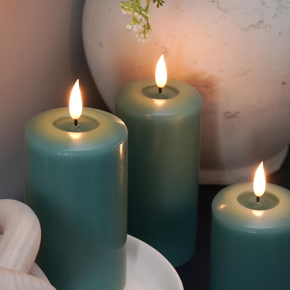 Ember™ Signature Sage Green LED Candle