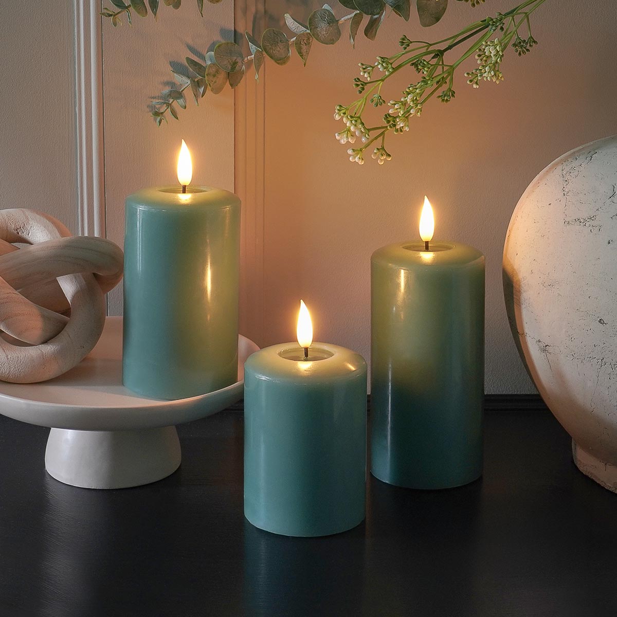 Ember™ Signature Sage Green LED Candle