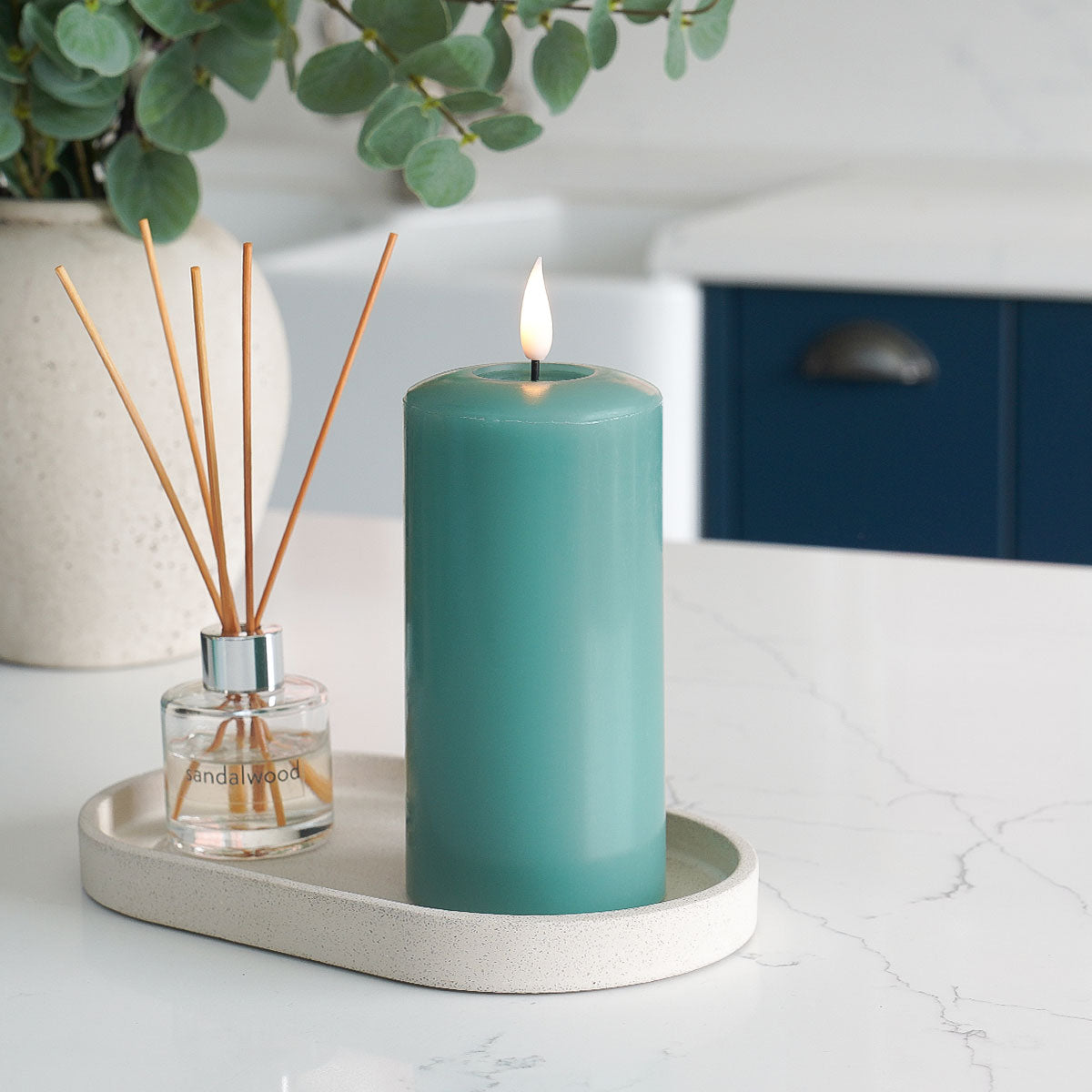 Ember™ Signature Sage Green LED Candle