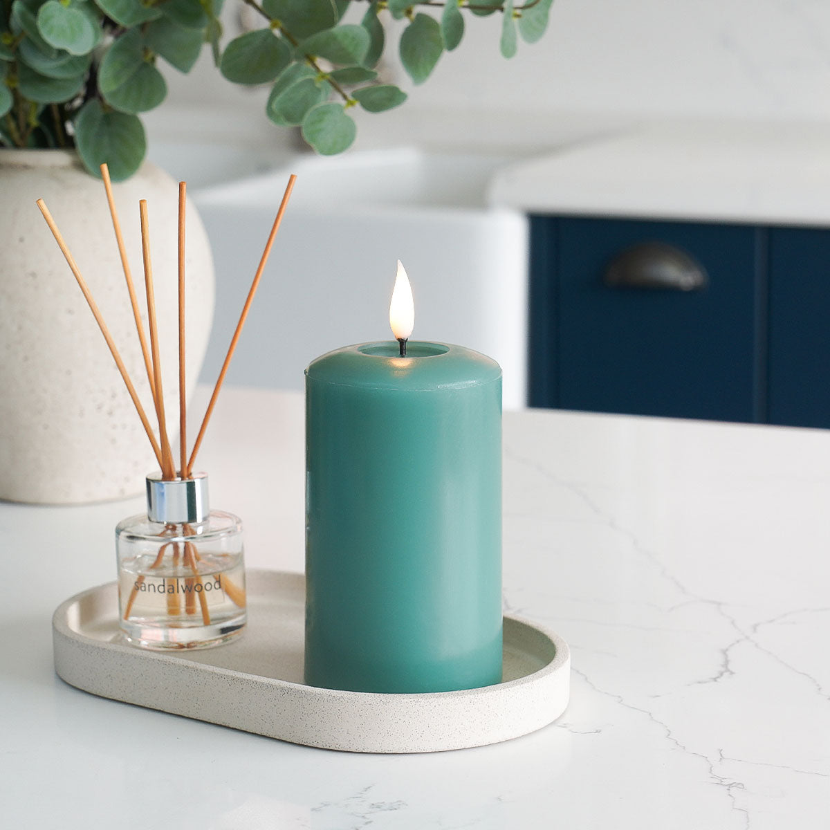 Ember™ Signature Sage Green LED Candle