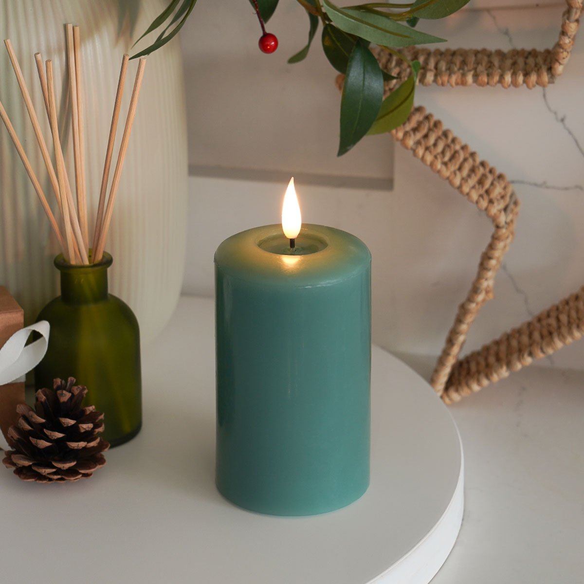 Ember™ Signature Sage Green LED Candle