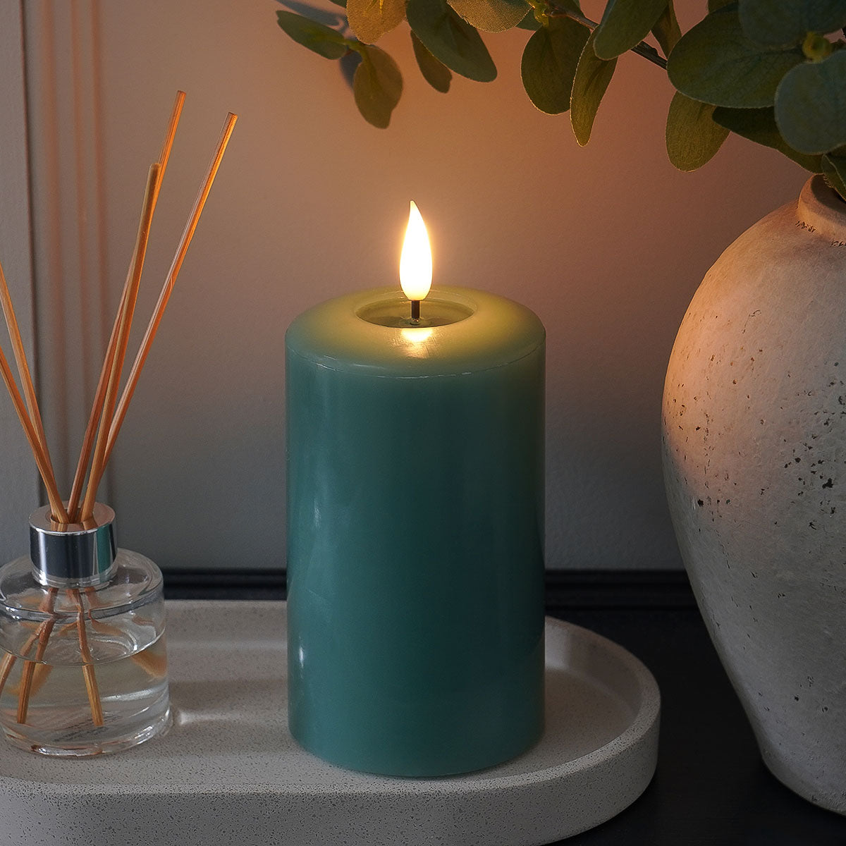 Ember™ Signature Sage Green LED Candle