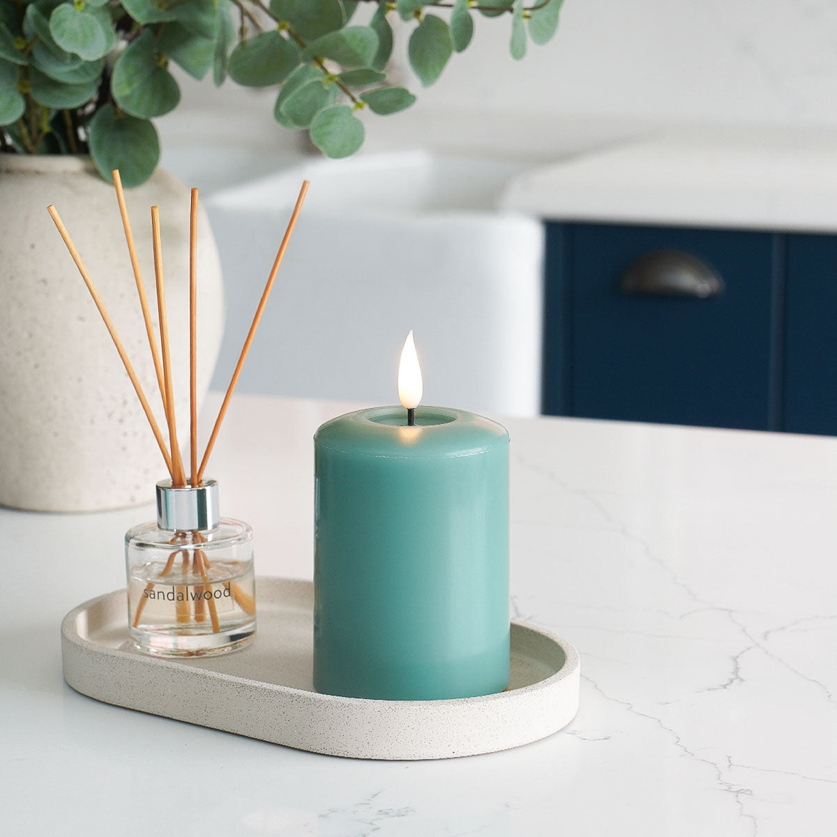 Ember™ Signature Sage Green LED Candle