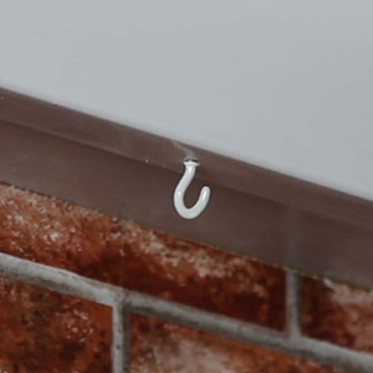 Outdoor White Cup Hooks for Walls and Ceilings, 10 Pack