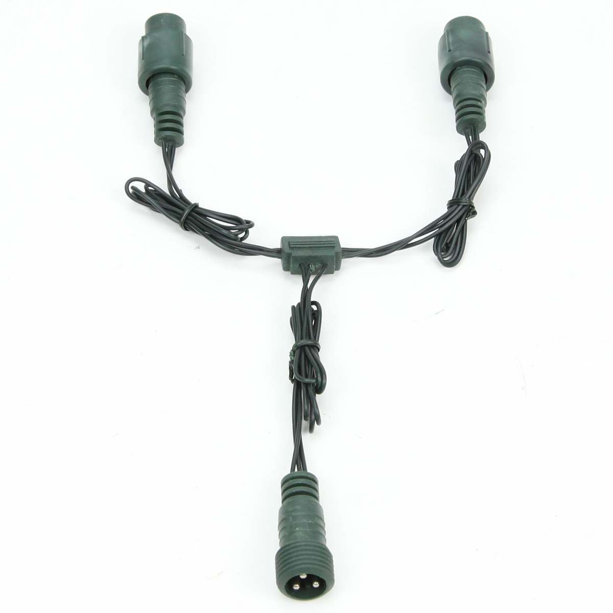 30cm Low Voltage Connectable T and Y Connector, Black, Green or White