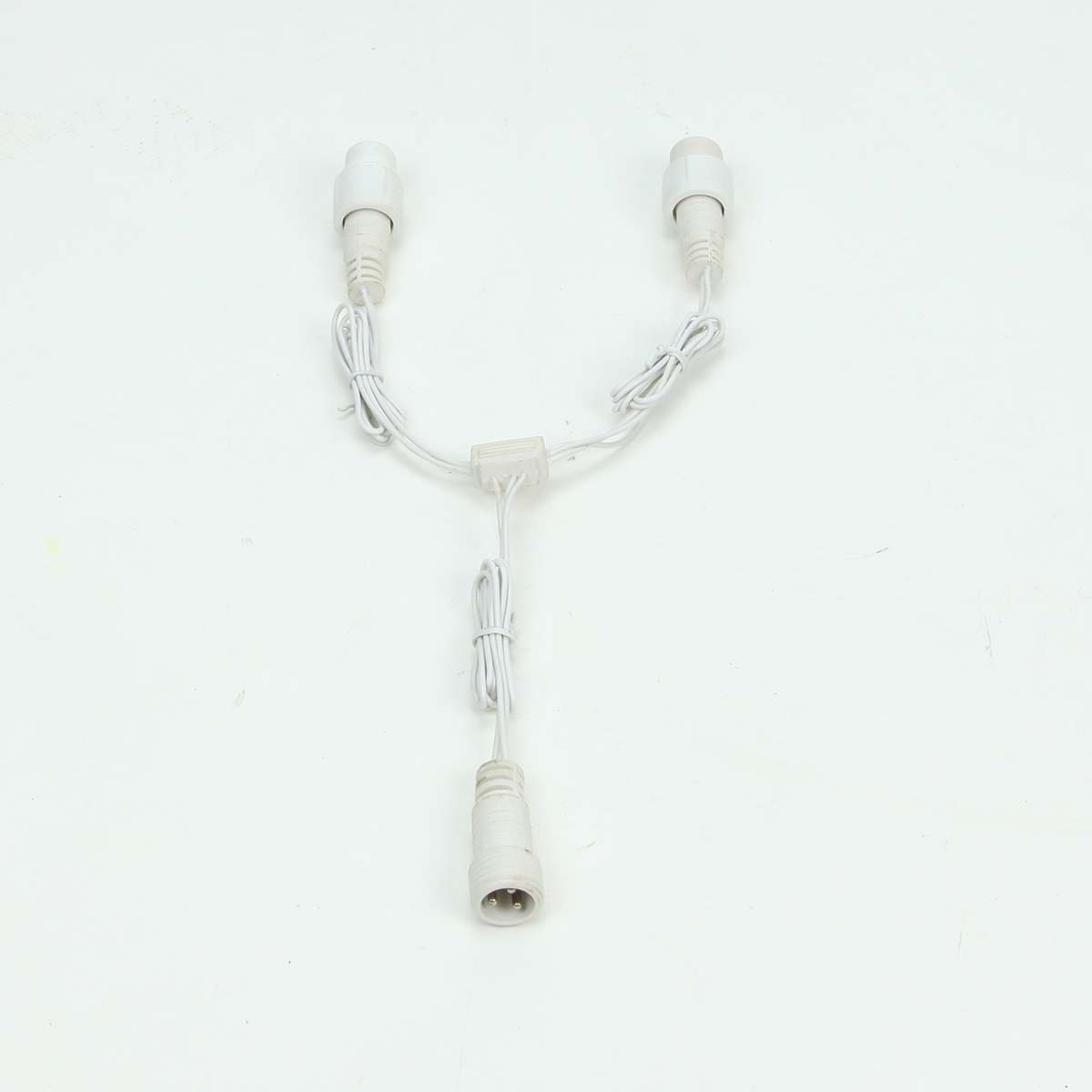 30cm Low Voltage Connectable T and Y Connector, Black, Green or White