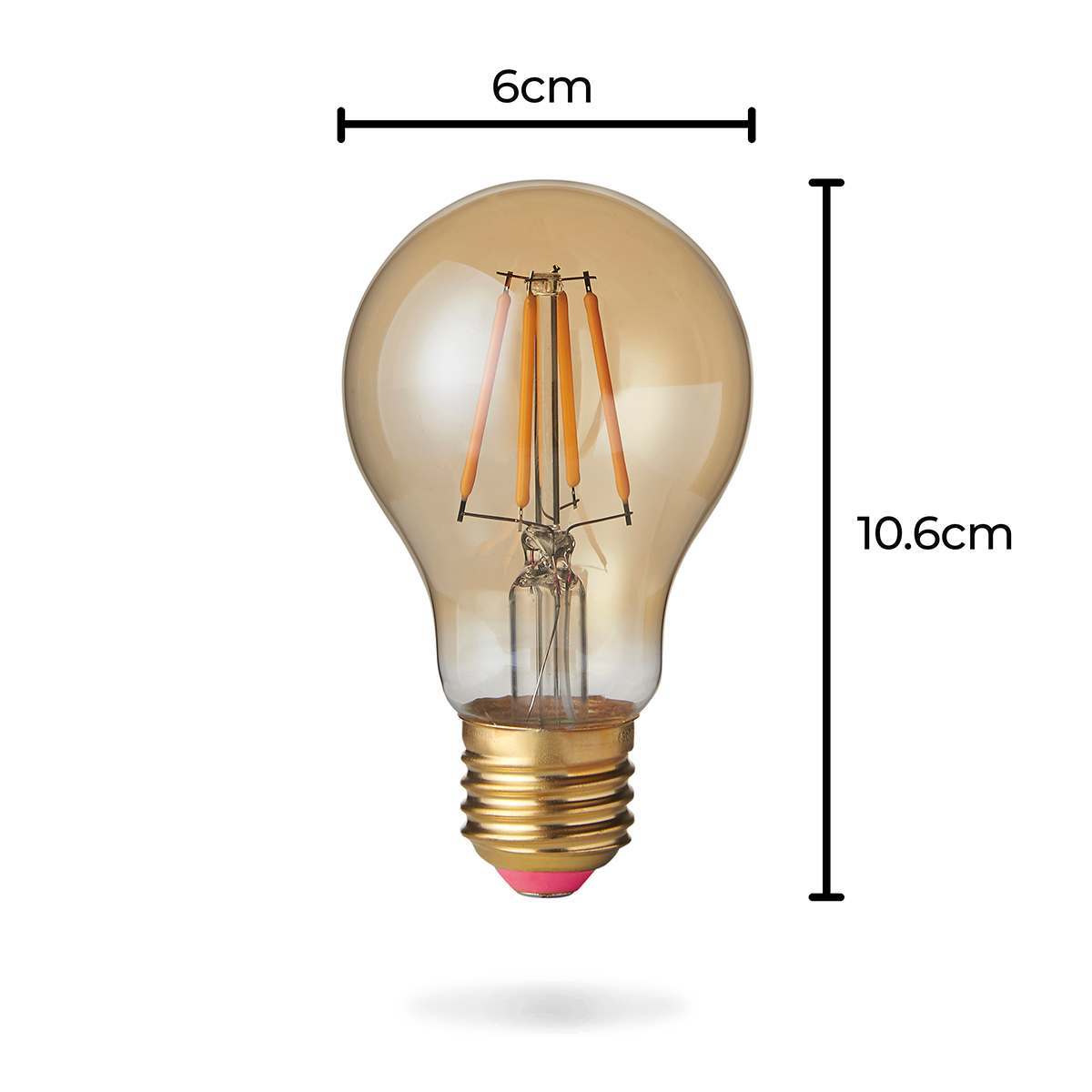 FestoonPro® 4W E27 Fully Dimmable Vintage Tinted Filament Style, Warm White LED Light Bulb