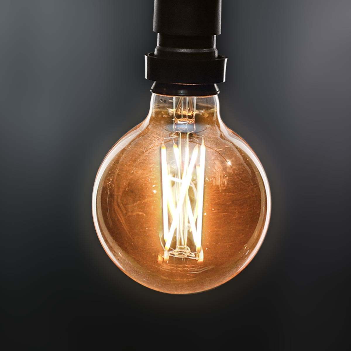 FestoonPro® 4W E27 Fully Dimmable Vintage Tinted Globe Filament Style, Warm White LED Light Bulb