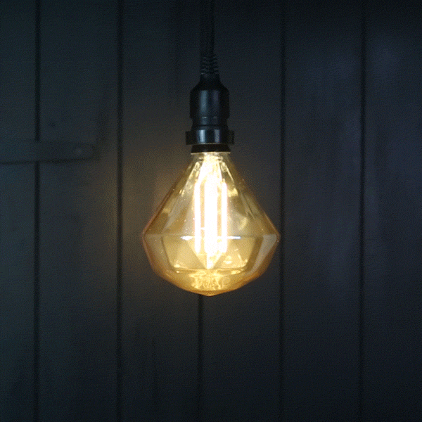 FestoonPro® 4W E27 Fully Dimmable Vintage Tinted Diamond, Warm White LED Light Bulb